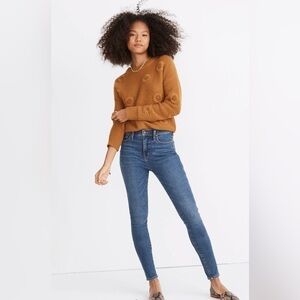 Madewell 10” high rise skinny denim jeans
